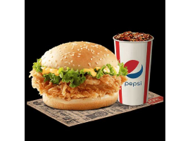 KFC Krunch Burger + Drink For Rs.370/-image-1333